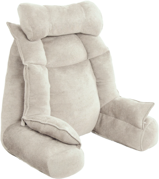 Poduszka Wspierająca Do Łóżka z Podłokietnikami Beżowa