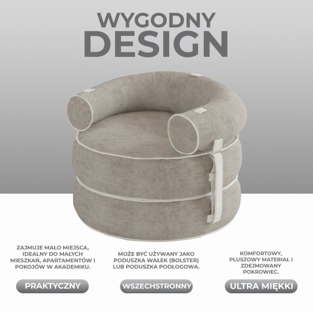 Sofa z pasami, cechy produktu.