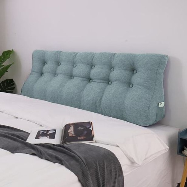 Szara Poduszka Lniana 180cm