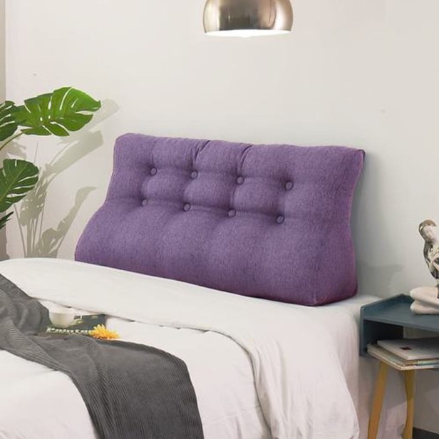 Fioletowa Poduszka Lniana 120cm