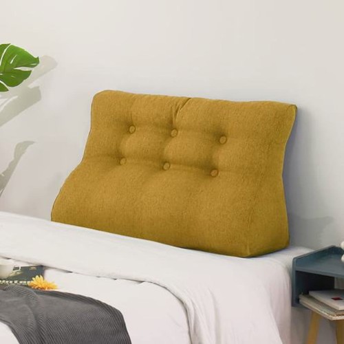 Żółta Poduszka Lniana 100cm