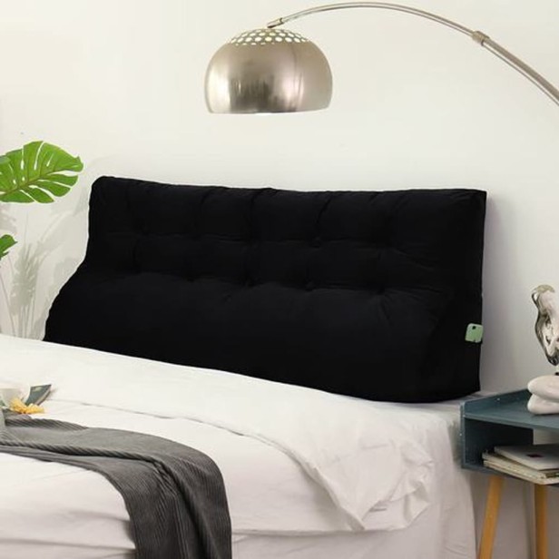 Czarna Poduszka Velvet 160cm