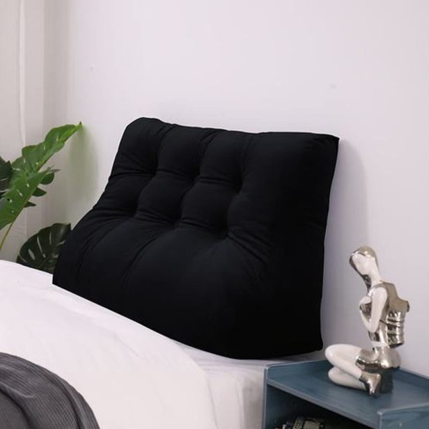 Czarna Poduszka Velvet 100cm