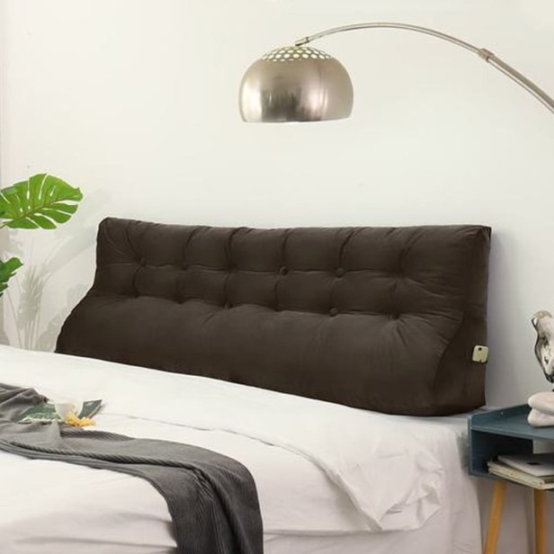 Kawowa Poduszka Velvet 180cm