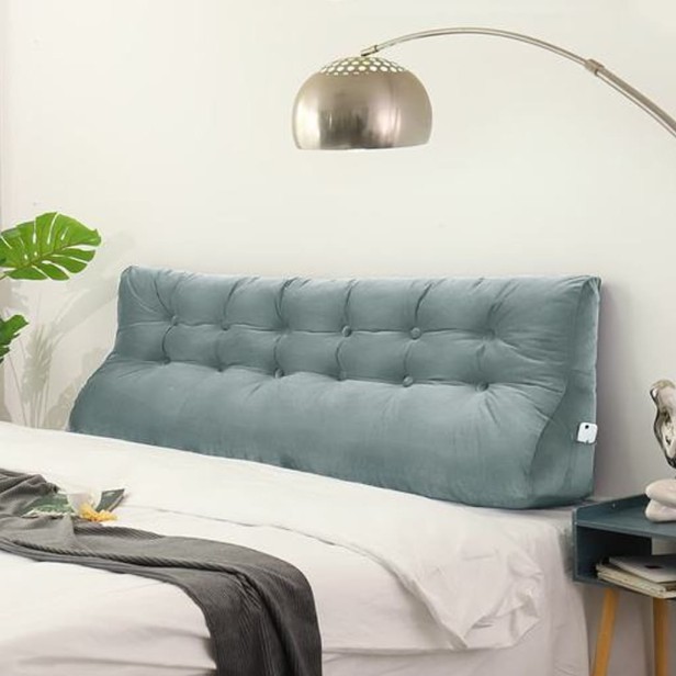 Szara Poduszka Velvet 180cm