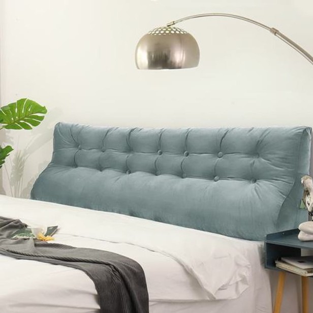 Szara Poduszka Velvet 200cm