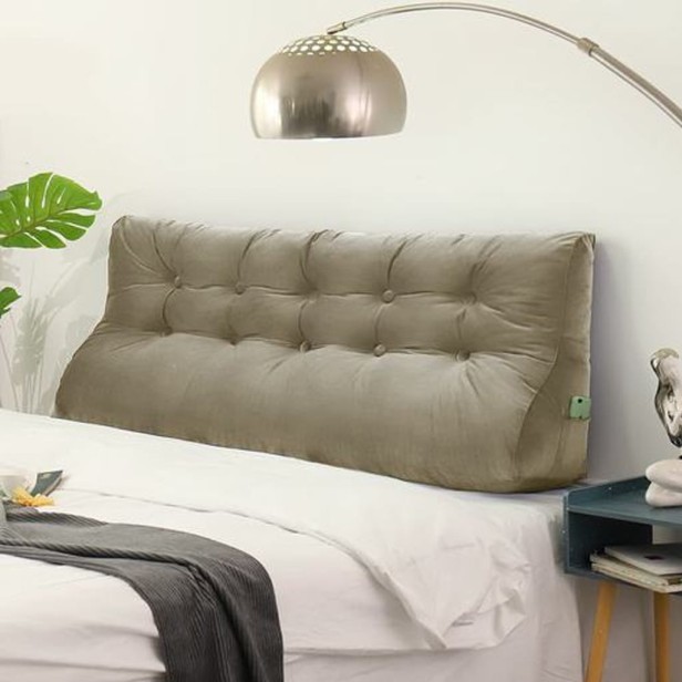 Beżowa Poduszka Velvet 160cm