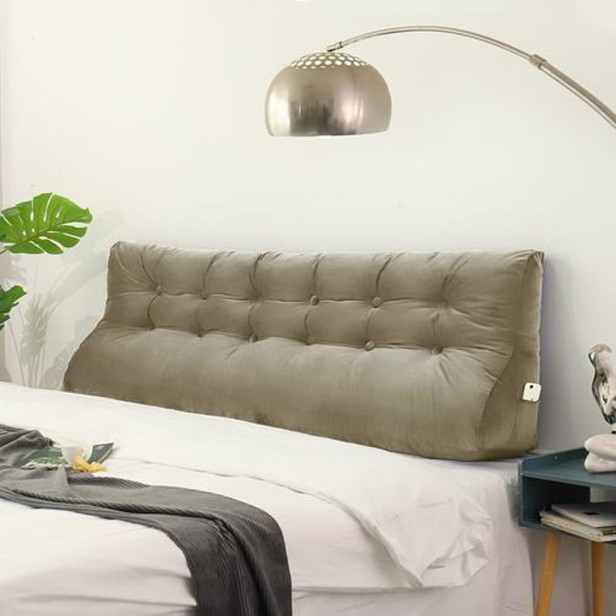 Beżowa Poduszka Velvet 180cm