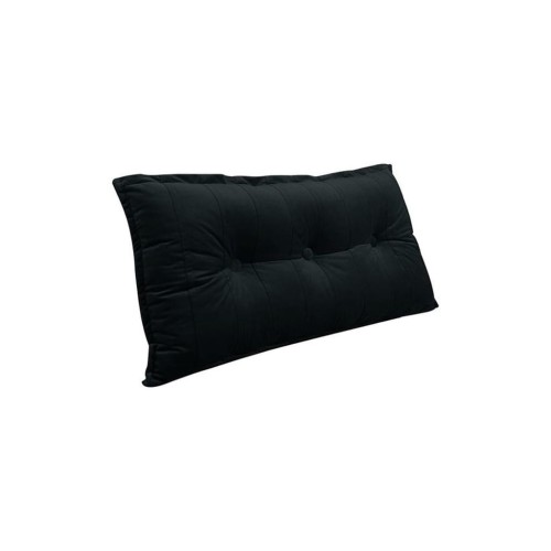 Aksamitna Poduszka Czarna 100cm