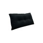 Aksamitna Poduszka Czarna 100cm