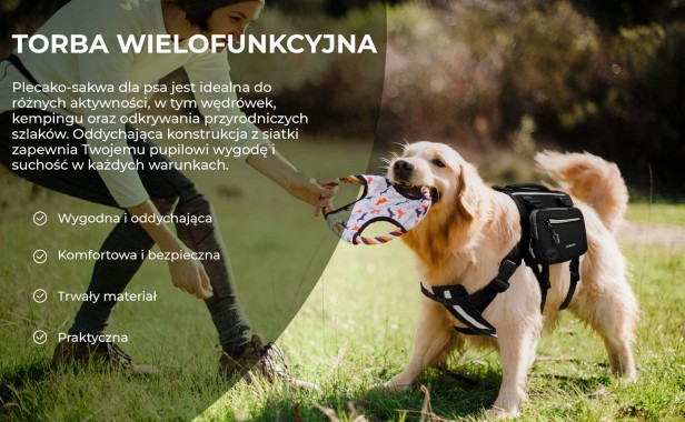 Plecak dla Psa, informacje o produkcie.
