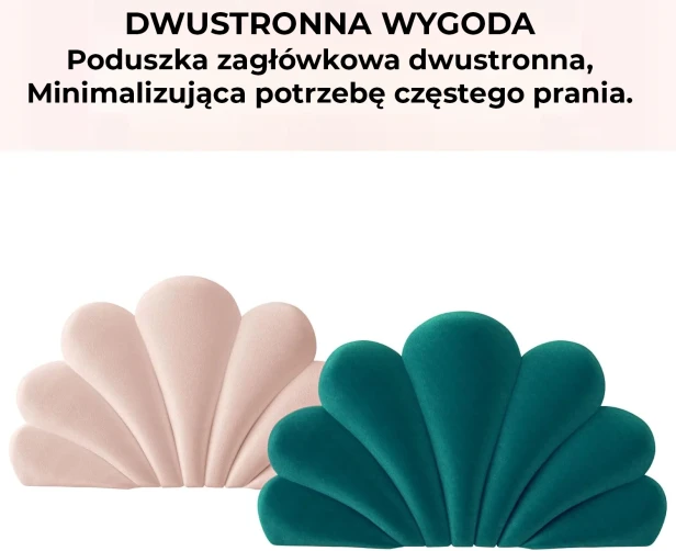 Poduszka na Ścianę w Kształcie Muszli do Sypialni , dwustronność.