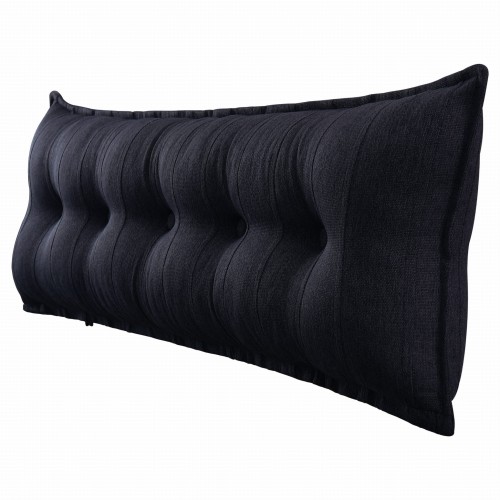 Lniana Poduszka Dekoracyjna Antracyt