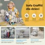 Miękka Sofa Graffiti dla Dzieci, szczegóły produktu.