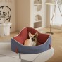 Pies leżący w Otulającym Legowisku Narożnym dla Psa