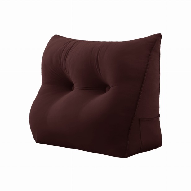 Trójkątna Poduszka Velvet Czekoladowa