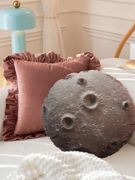 Okrągła Poduszka Księżyc, aranżacja w domu.