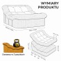 Aksamitna Leżanka Duo, wymiary produktu.