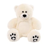 Klasyczny Pluszowy Miś – Biały 25 cm