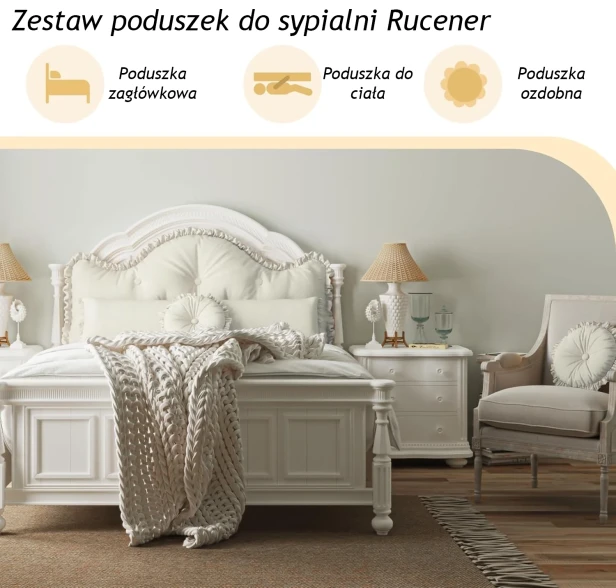 Dekoracyjny Zestaw Poduszek (3 szt.) Szary, opcje wykorzystania.