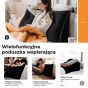 Trójkątna Poduszka Pluszowa Czarna, rodzaje wparcia.