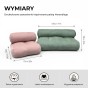 Aksamitna Sofa Seledynowa, wymiary produktu