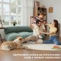 Aksamitna Sofa Seledynowa, aranżacja w salonie