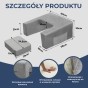 Poduszka Relaksacyjna 2w1 RelaxPillow – Stolik &amp; Oparcie, wymiary produktu