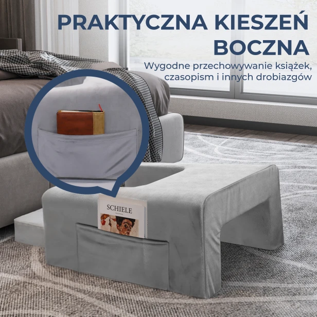 Poduszka Relaksacyjna 2w1 RelaxPillow – Stolik &amp; Oparcie, kieszeń boczna zbliżenie