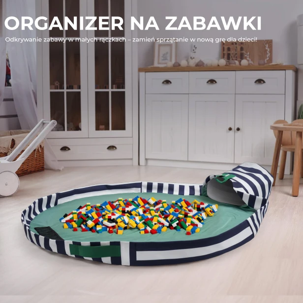 Pojemnik na Zabawki i Mata do Zabawy 3w1, aranżacja w pokoju dziecięcym
