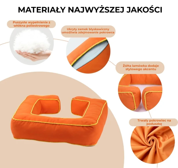 Zestaw 3 Oryginalnych Poduszek Dekoracyjnych Ogniwa, detale produktu