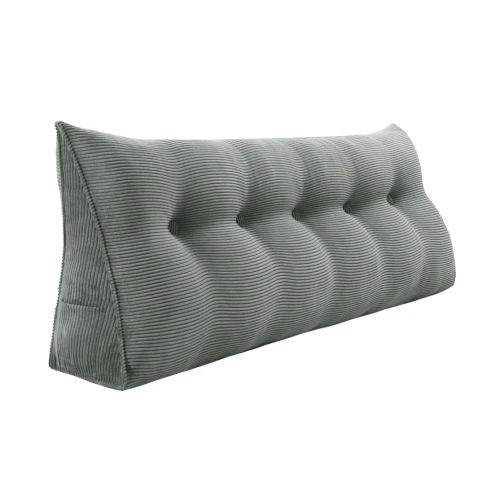 Duża Sztruksowa Poduszka do Czytania – Szara