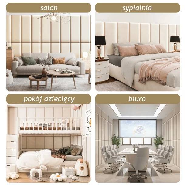 Wielofunkcyjny Panel Ochronny do Łóżka Beżowy. Możliwości aranżacji.