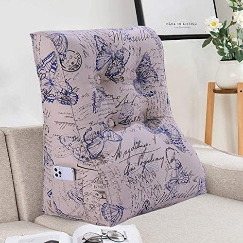 Wszechstronna Poduszka do Czytania Wzór Motyle, aranżacja w salonie.