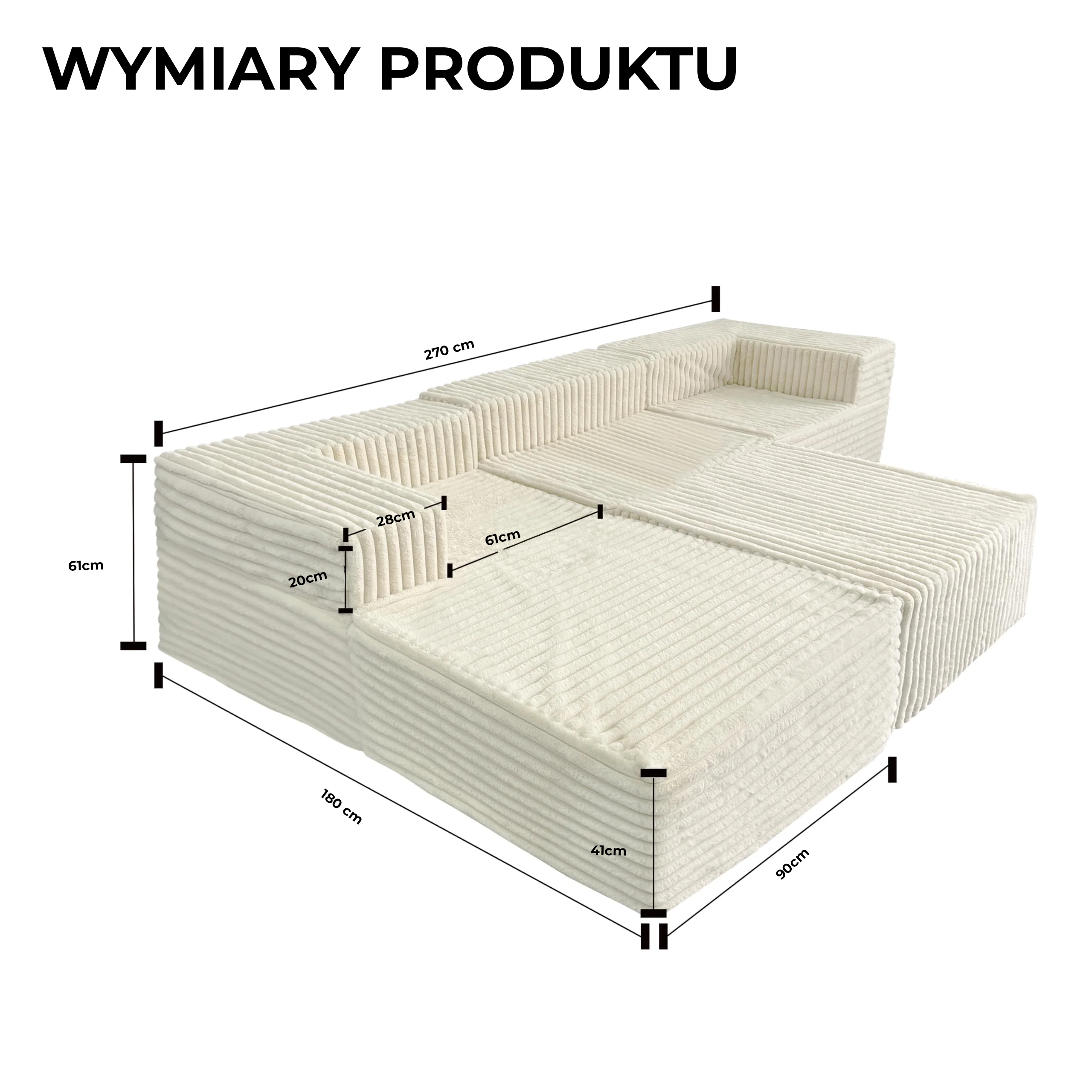 sofa modularna u-shaped
